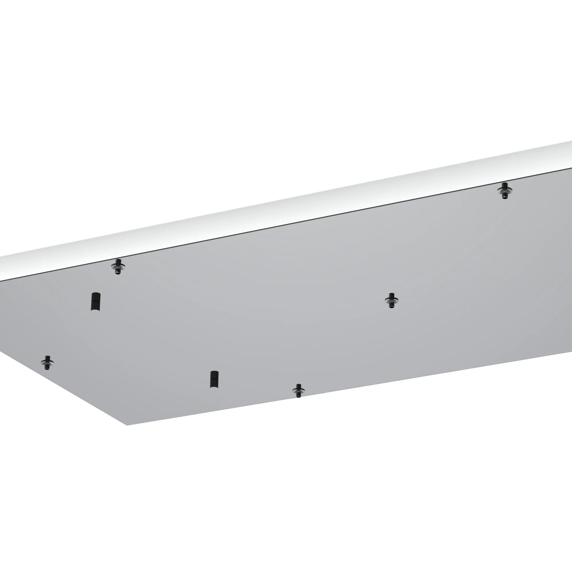Elsa 7 Hole 940 x 460mm Rectangular Canopy Kit Chrome M8273  Mantra Elsa Bespoke